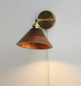 Vintage Wood Wall Lamp